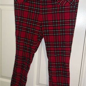Joe Bebbasset Plaid Kids Bottoms in Red and Black‎